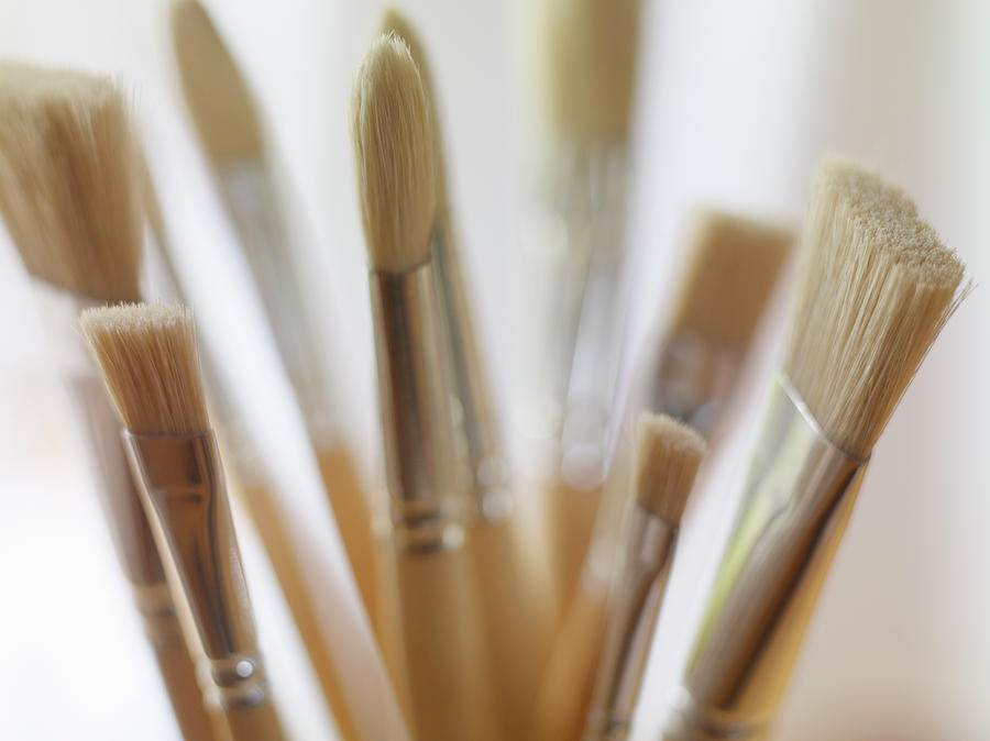 Artists Paint Brushes Photograph by Adam Gault