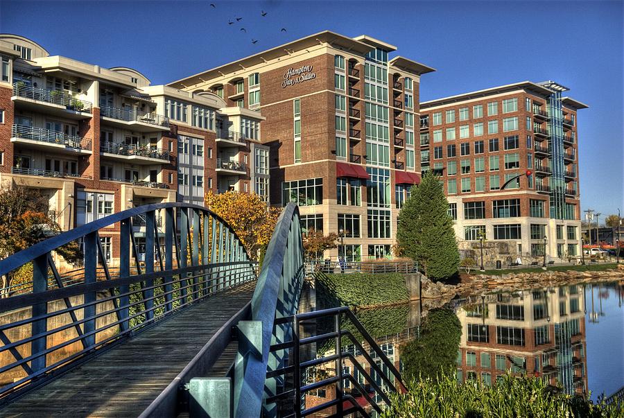 Arts Crossing At Riverplace In Downtown Greenville Sc Photograph by ...