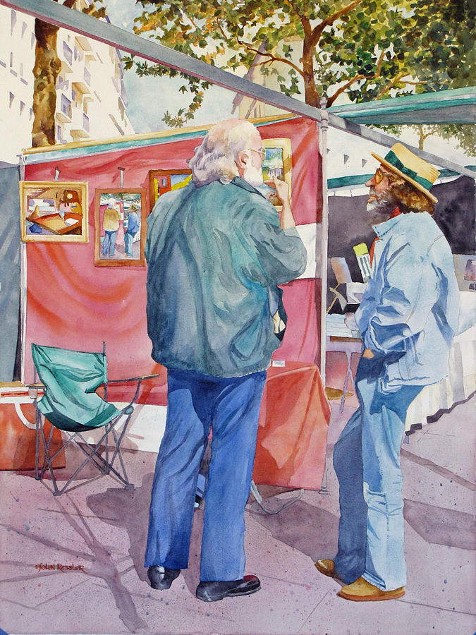 Artstanding Conversation Painting by John Ressler