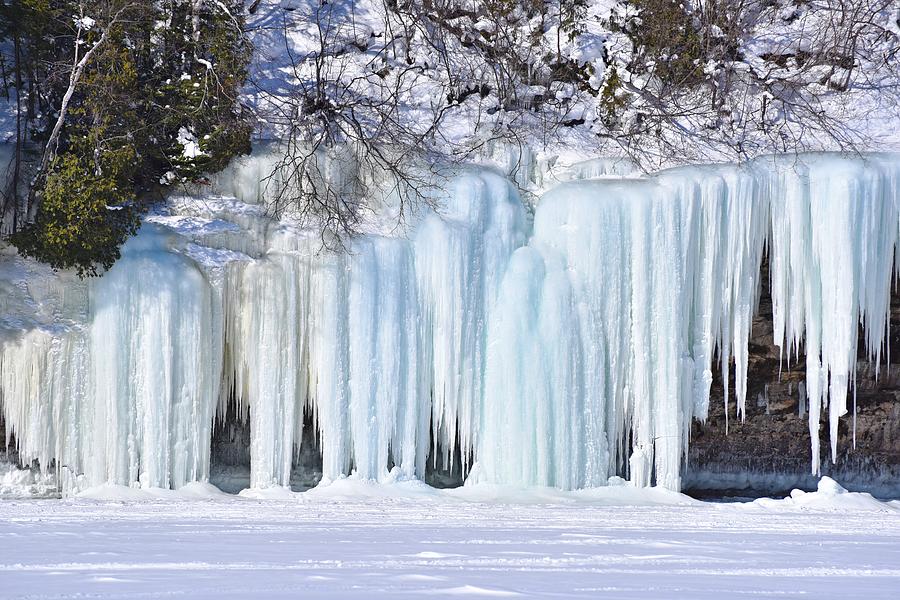 Artsy Icicles at the Grand island Ice Caves Photograph by Kathryn Lund ...