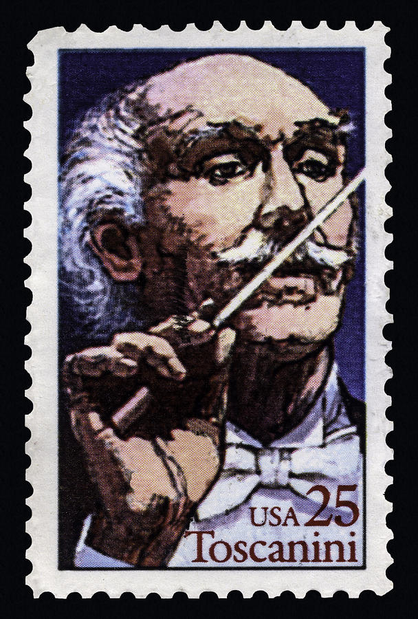 Arturo Toscanini Conducting Stamp Photograph by Phil Cardamone