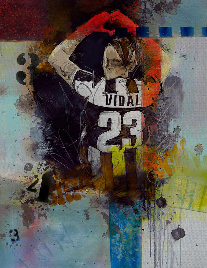 Arturo Vidal Painting - Arturo Vidal - D by Corporate Art Task Force Arturo Vidal Painting - Arturo Vidal - D by Corporate Art Task Force