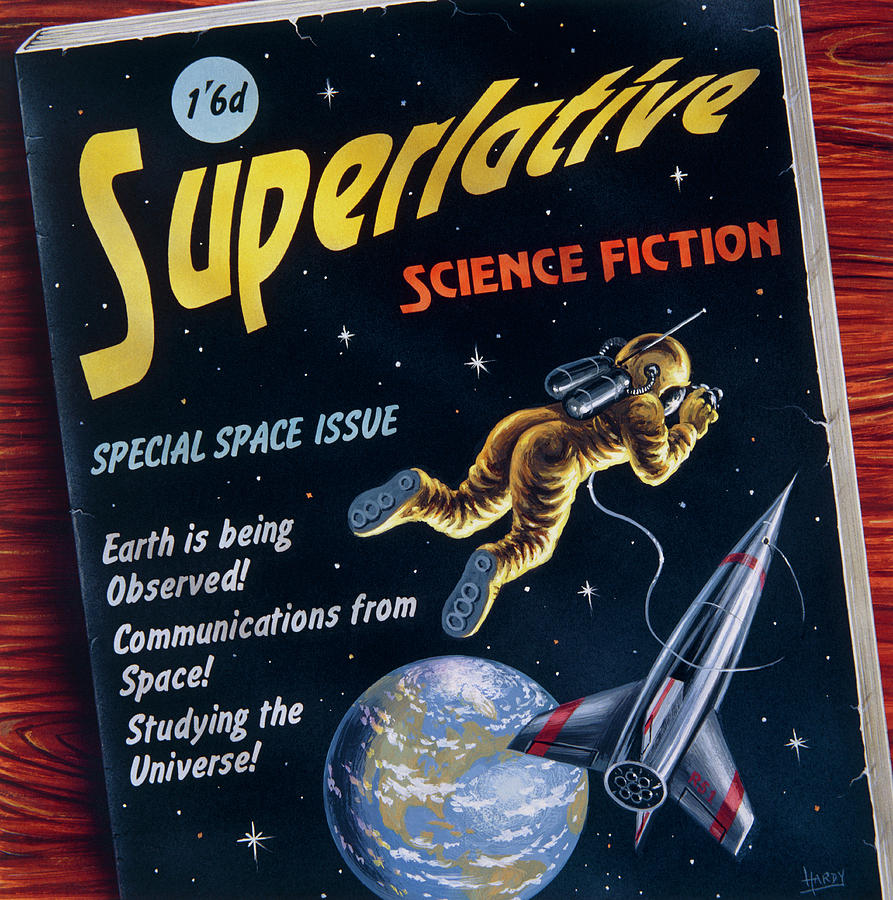 Artwork Of A 1950s Comic With Space Predictions Photograph by David A. Hardy/science Photo Library