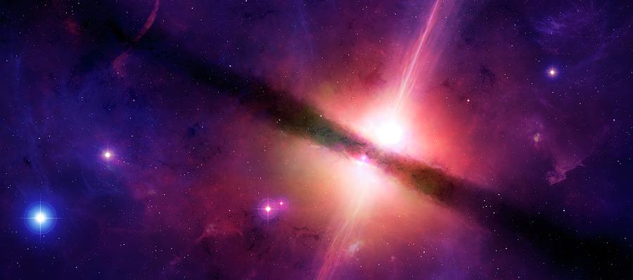 Artwork Of A Quasar Photograph by Mark Garlick