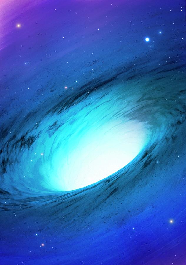 Artwork Of A White Hole, Or Cosmic Digital Art by Mark Garlick