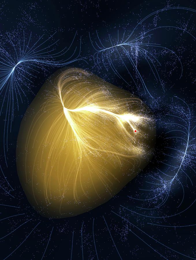 Space Photograph - Artwork Of Laniakea Supercluster by Mark Garlick