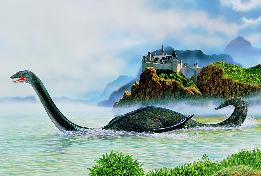 Monster Photograph - Artwork Of The Loch Ness Monster by A. Gragera, Latin ...