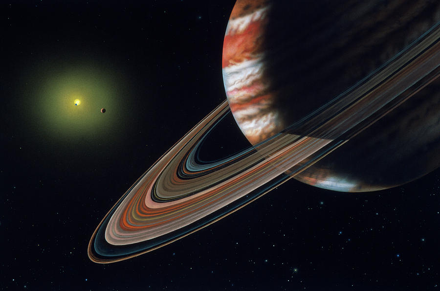 Artwork Of Upsilon Andromedae Planetary System Photograph by Lynette Cook/science Photo Library