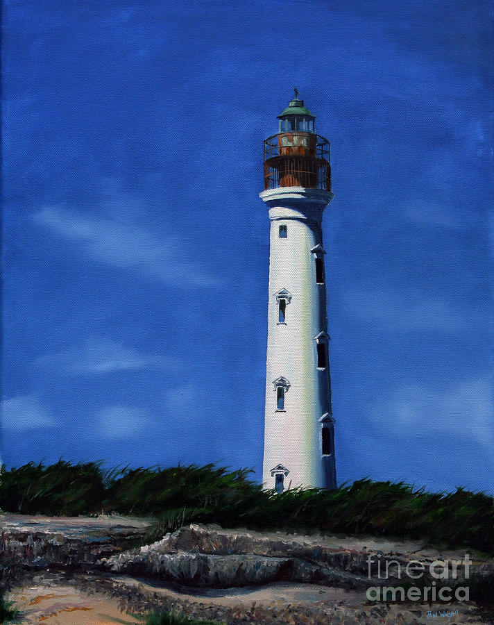 Lighthouse Painting - Aruba Light House by Paul Walsh