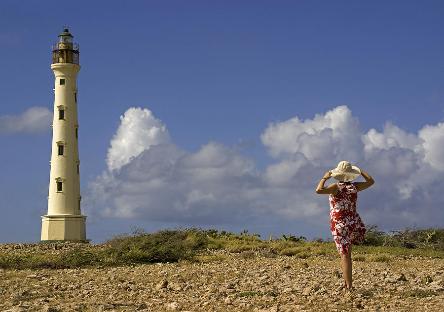Aruba lighthouse Photograph by Dennis Cox