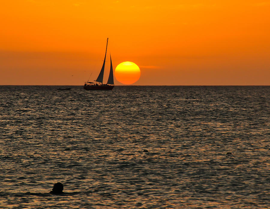 Aruba sunset Photograph by Jay Seeley