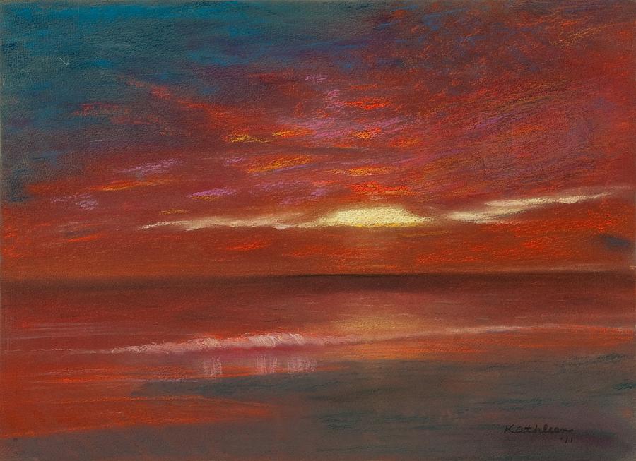 Aruban Sunset Painting by Kathleen Bonadonna - Fine Art America