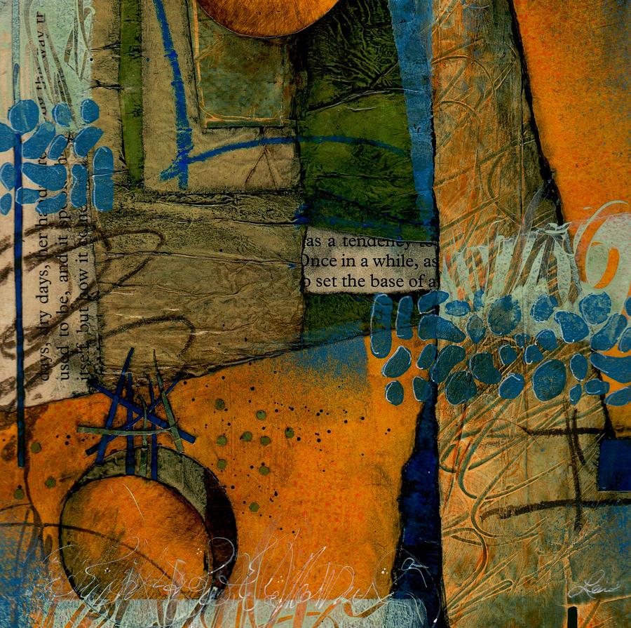 Abstract Collage Mixed Media - As a Tendency  by Laura  Lein-Svencner