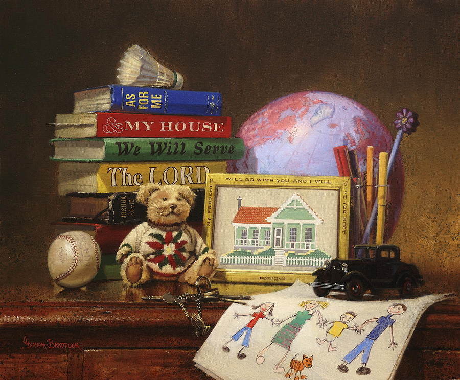 Inspirational Painting - As for Me and My House  2 by Graham Braddock