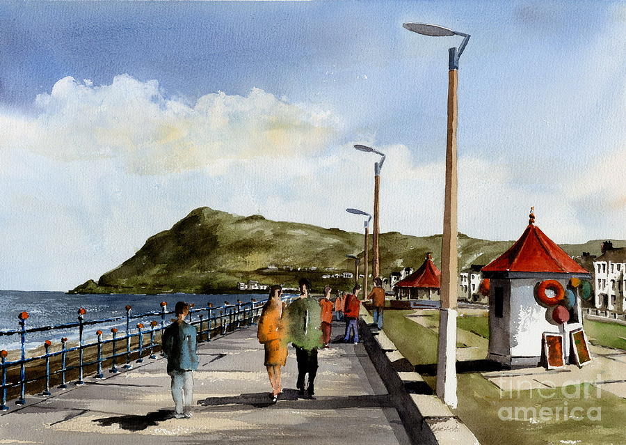 Promenade Bray Wicklow New Lighting Painting by Val Byrne