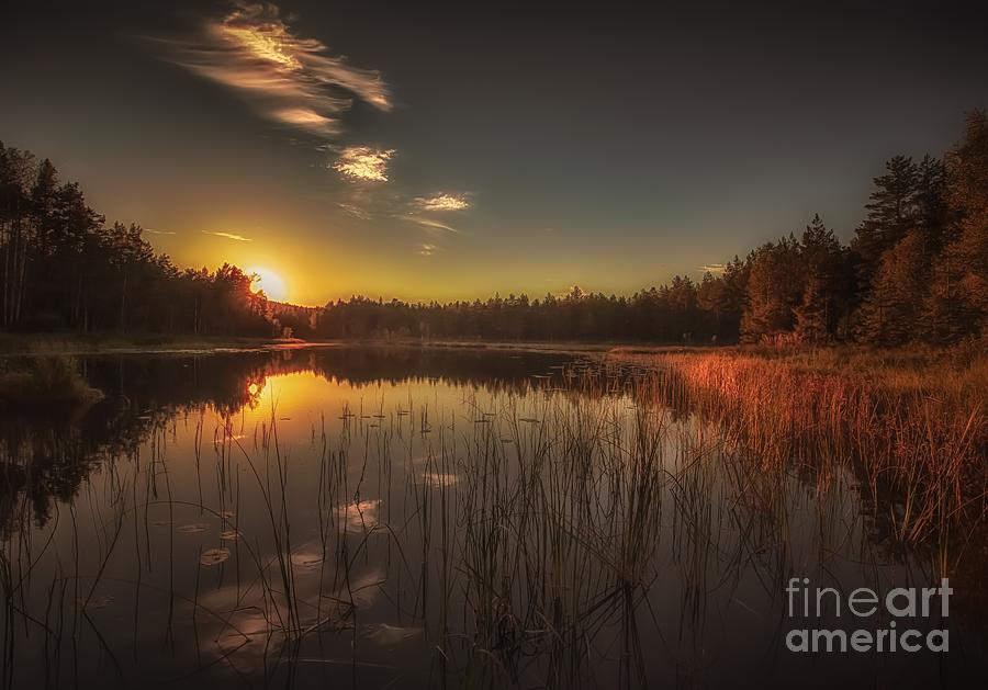 Sunset Photograph - As in a Dream by Rose-Maries Pictures