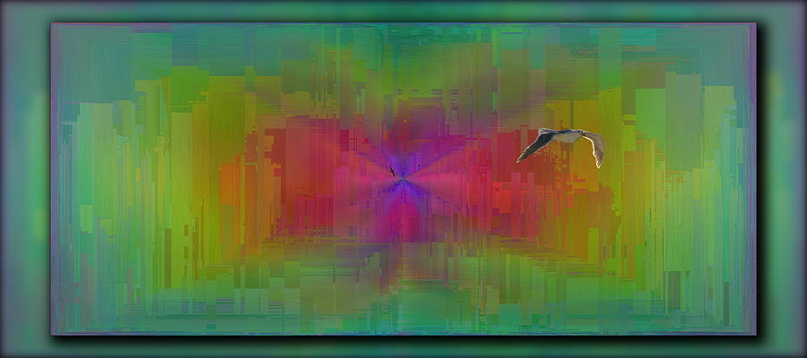 Tim Allen Digital Art - As The Gull Flies by Tim Allen