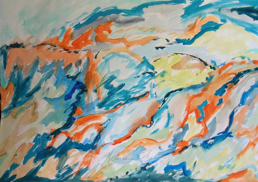 As the Sea Flows Painting by Esther Newman-Cohen