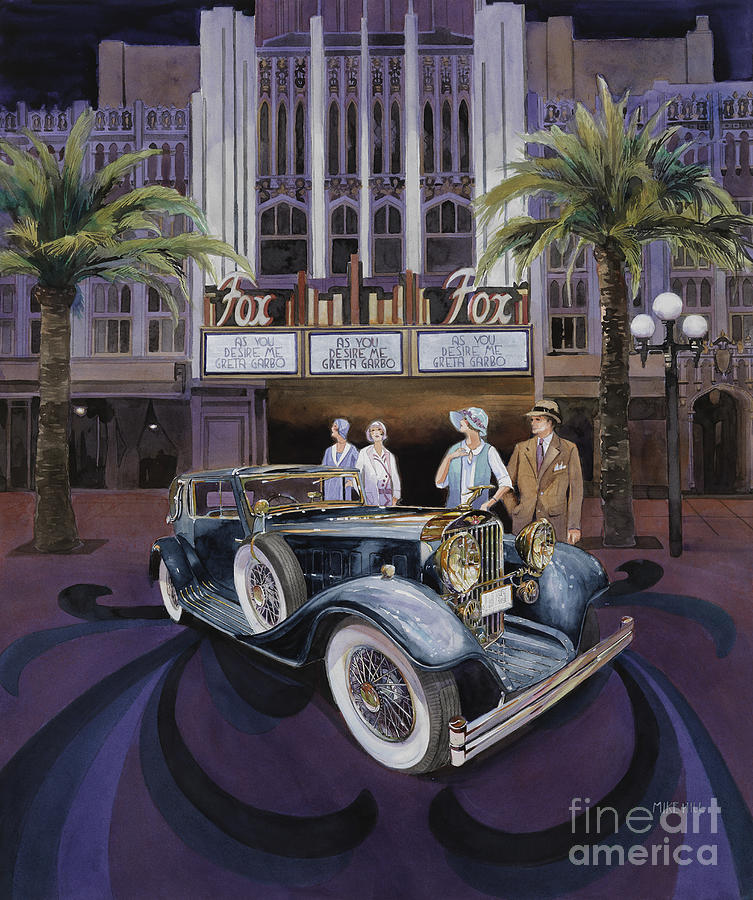 ity Fox Theater Seqouia Painting by Mike Hill