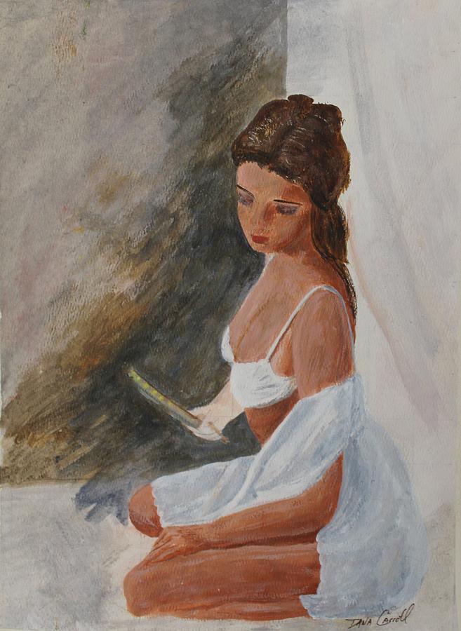 Young Woman Painting - As You Like It by Dana Carroll Young Woman Painting - As You Like It by Dana Carroll