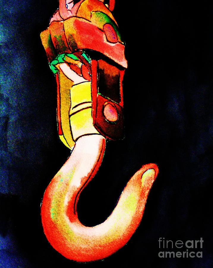 ASARCO Powerhouse Hook Painting by Melinda Etzold