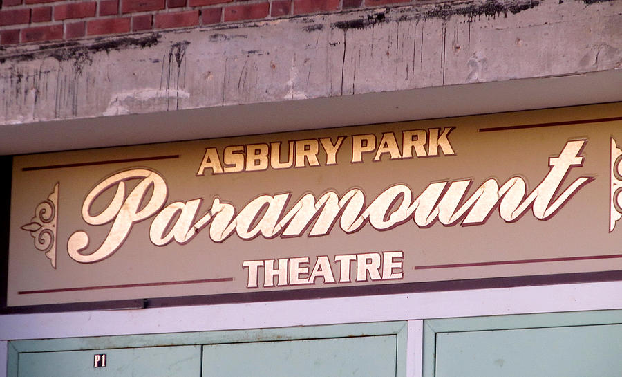 Asbury Park Paramount Theatre Sign Photograph by Melinda Saminski