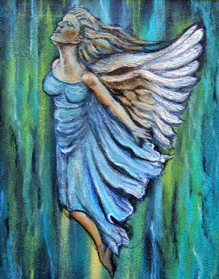 Ascending Angel Painting by The Art With A Heart By Charlotte Phillips