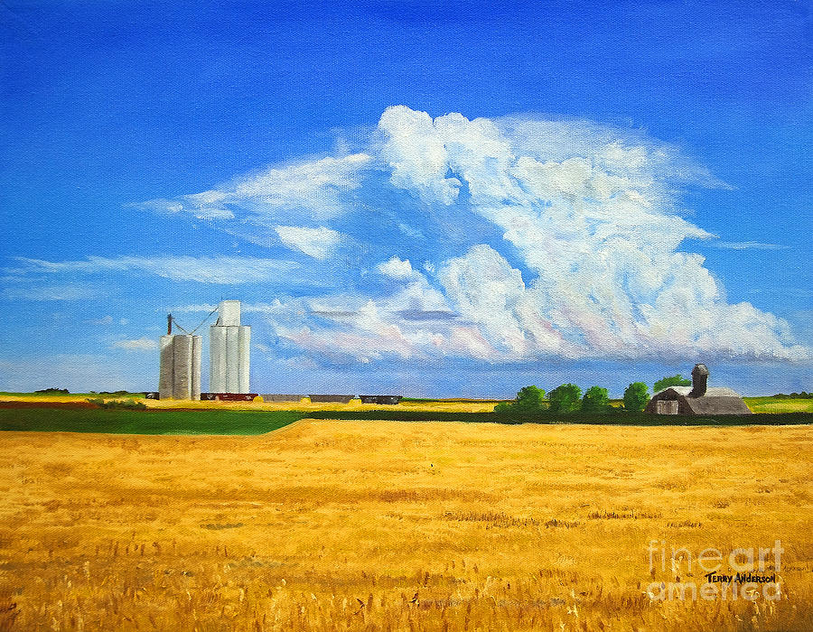 Ascending Cloud Painting by Terry Anderson