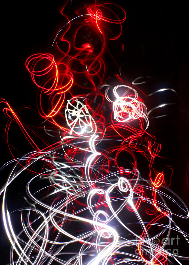 Ascension...light painting Photograph by Adam Long