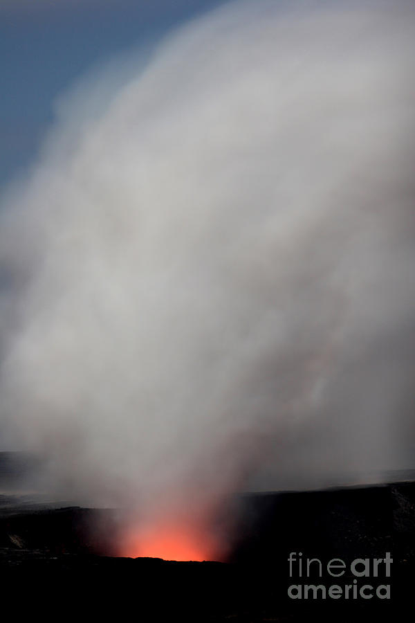 Ash And Steam Eruption At Kilauea Photograph by Stephen & Donna OMeara