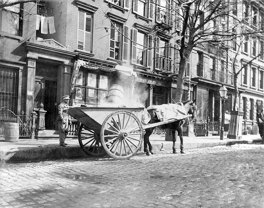Ash Cart New York City 1896 Digital Art by Unknown
