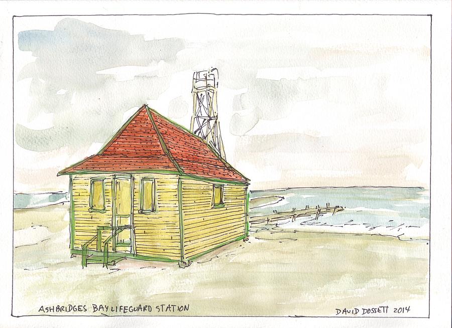 Ashbridges Bay Lifeguard Station Painting by David Dossett