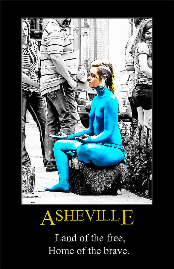 Asheville Brave Poster Digital Art by John Haldane