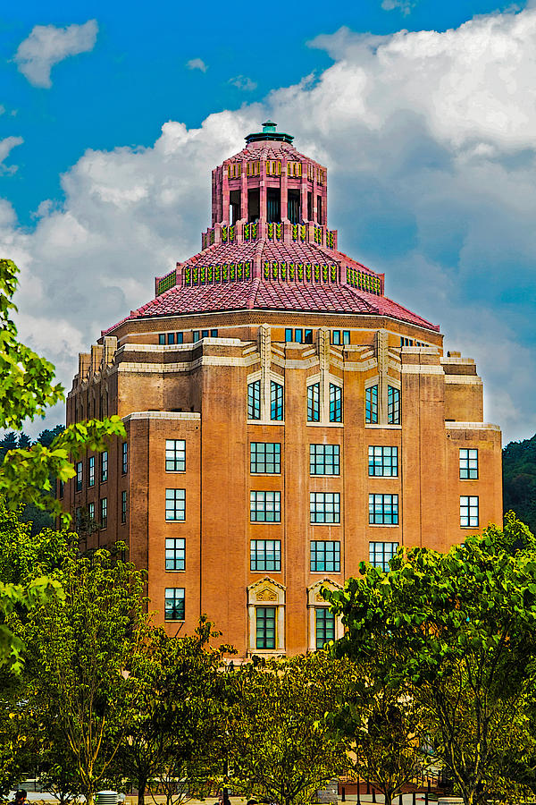 Architecture Photograph - Asheville City Hall by John Haldane