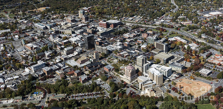 Asheville Downtown Real Estate Aerial #4 Photograph by David Oppenheimer