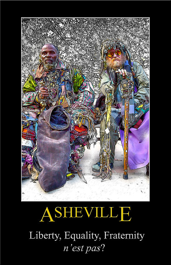 Asheville Equality Poster Digital Art by John Haldane