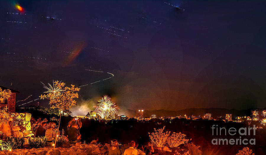 Asheville Fireworks Photograph by Ryan Phillips Fine Art America