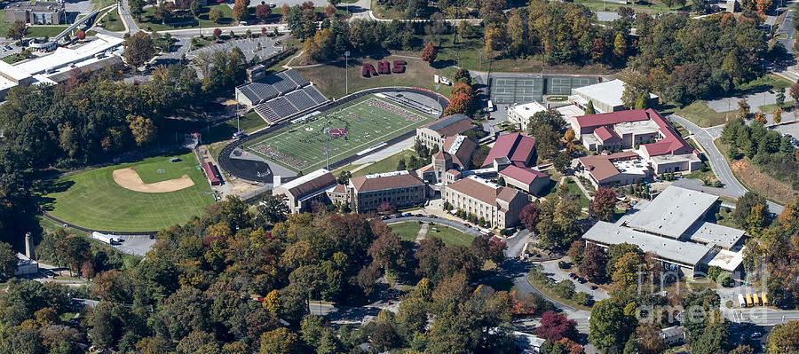 Asheville High School Aerial Photo Photograph by David Oppenheimer