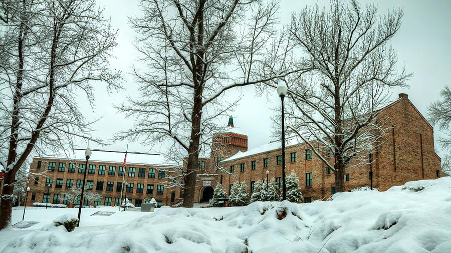 Asheville High School During Winter Photograph by Carol Montoya