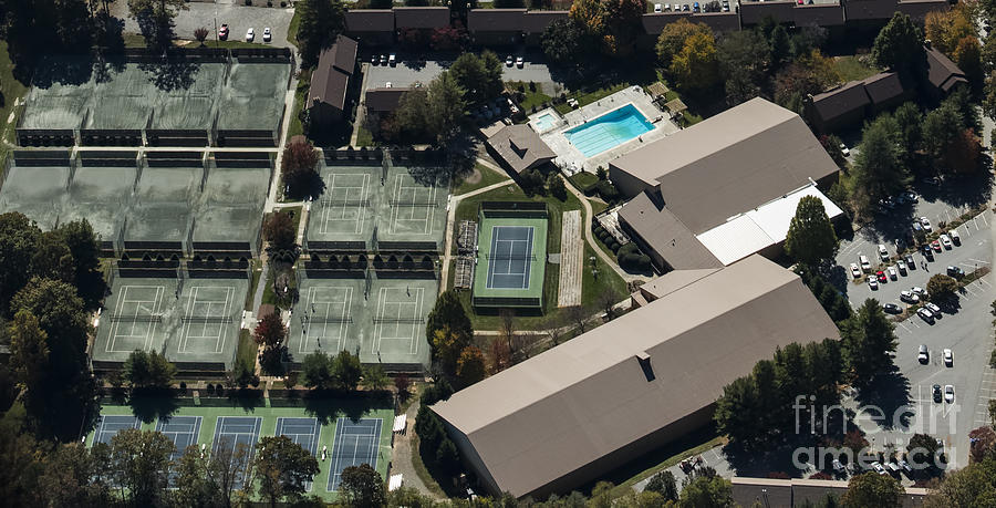 Asheville Racquet Club Tennis Courts Photograph by David Oppenheimer