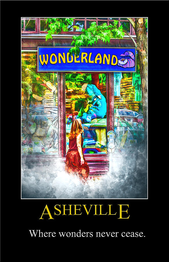 Asheville Wonderland Poster Digital Art by John Haldane