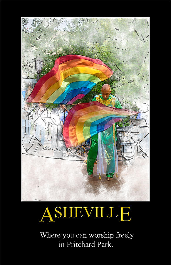 Asheville Worship Poster Digital Art by John Haldane