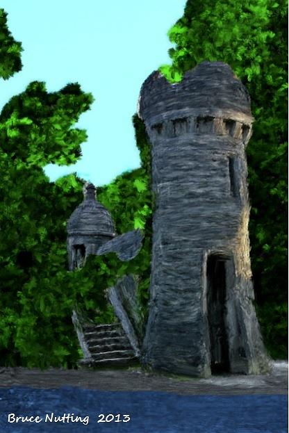 Ashford Castle Mayo Ireland  Painting by Bruce Nutting