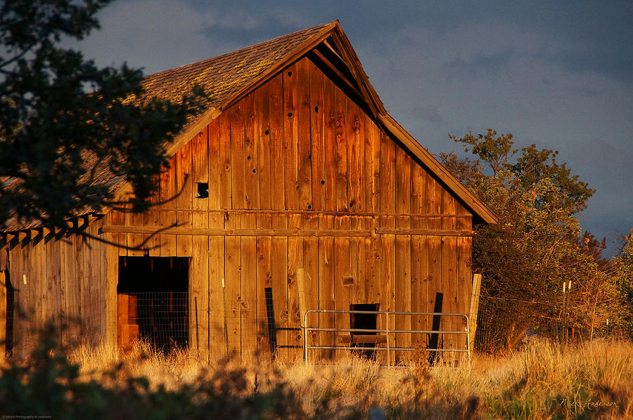 Ashland Barn in Evening Light Photograph by Mick Anderson