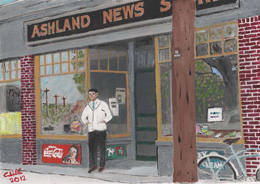 Ashland News Painting by Cliff Wilson