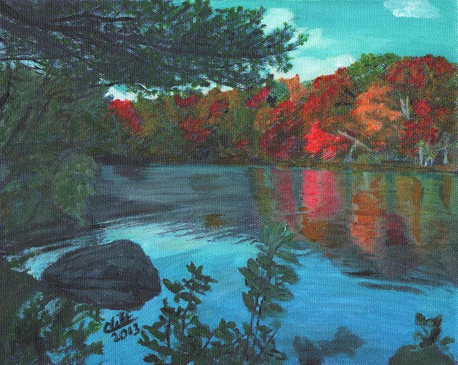 Ashland Reservoir Painting by Cliff Wilson