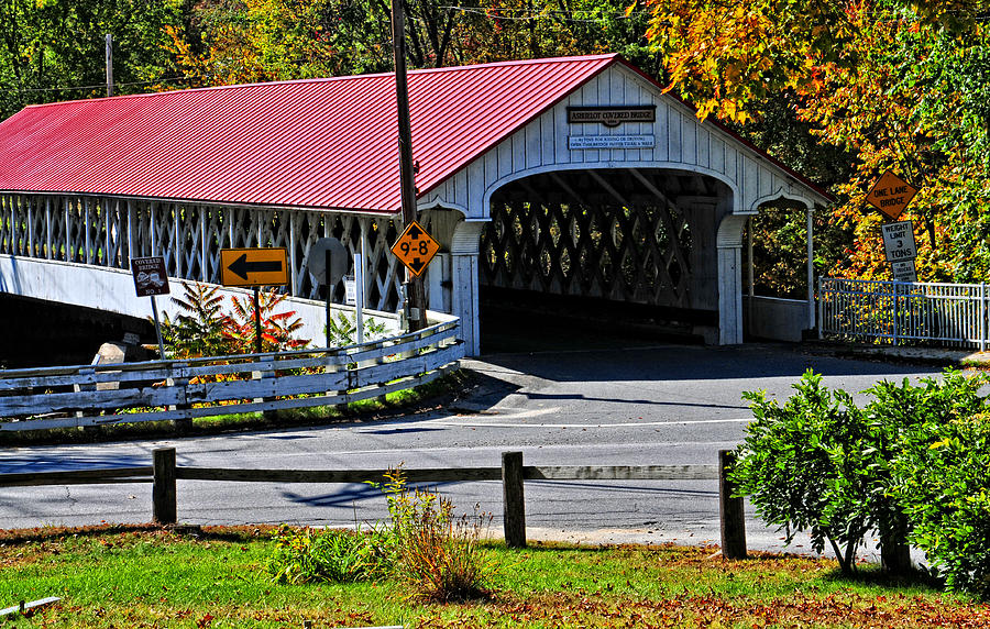 Architecture Photograph - Ashuelot Covered Bridge  by Mike Martin
