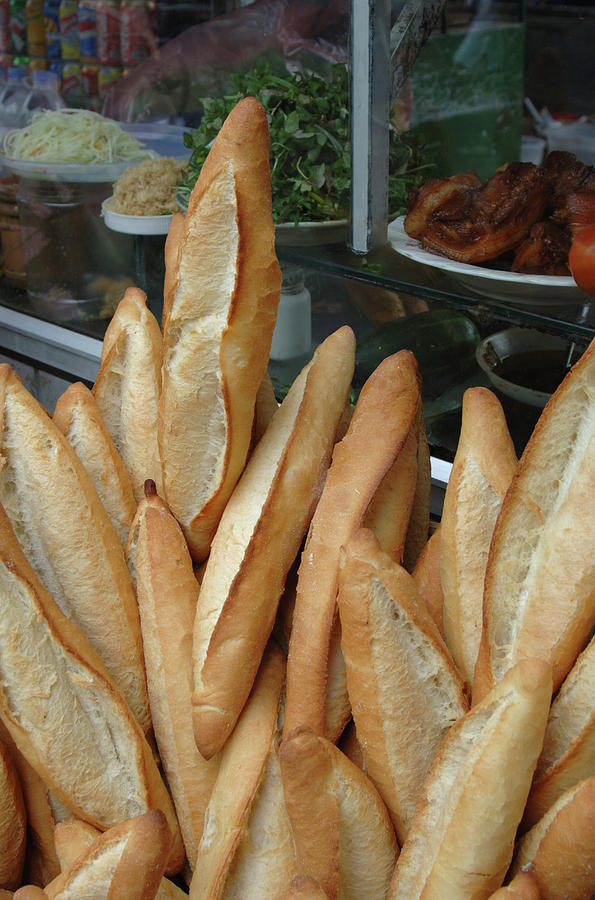 Bread Photograph - Asia, Vietnam Baguettes For Sale by Kevin Oke