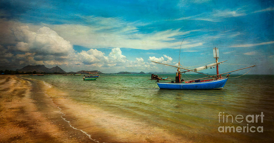 Boat Photograph - Asian Beach by Adrian Evans