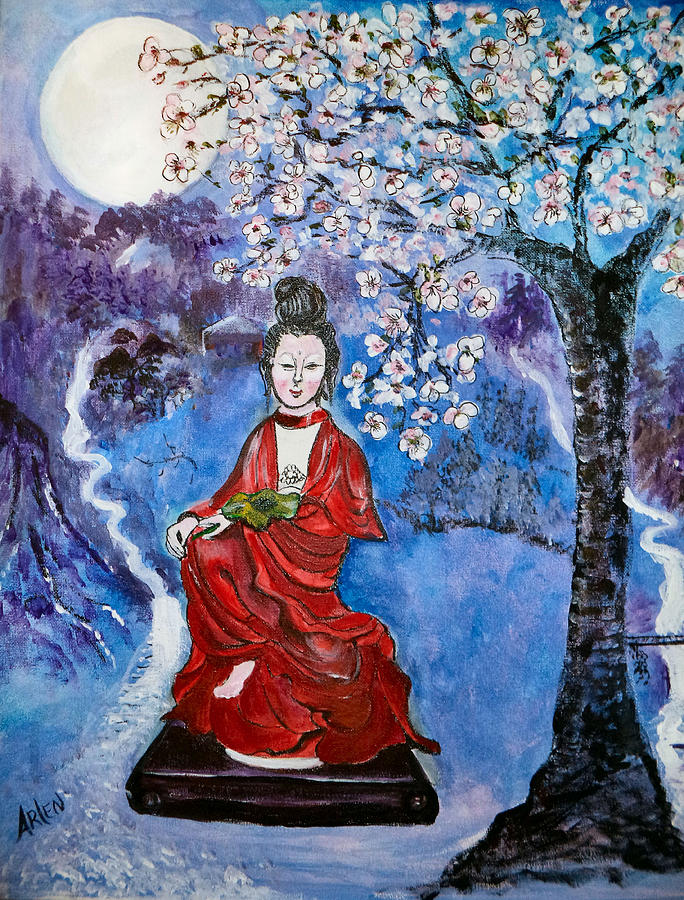 Asian Beauty Painting by Arlen Avernian - Thorensen